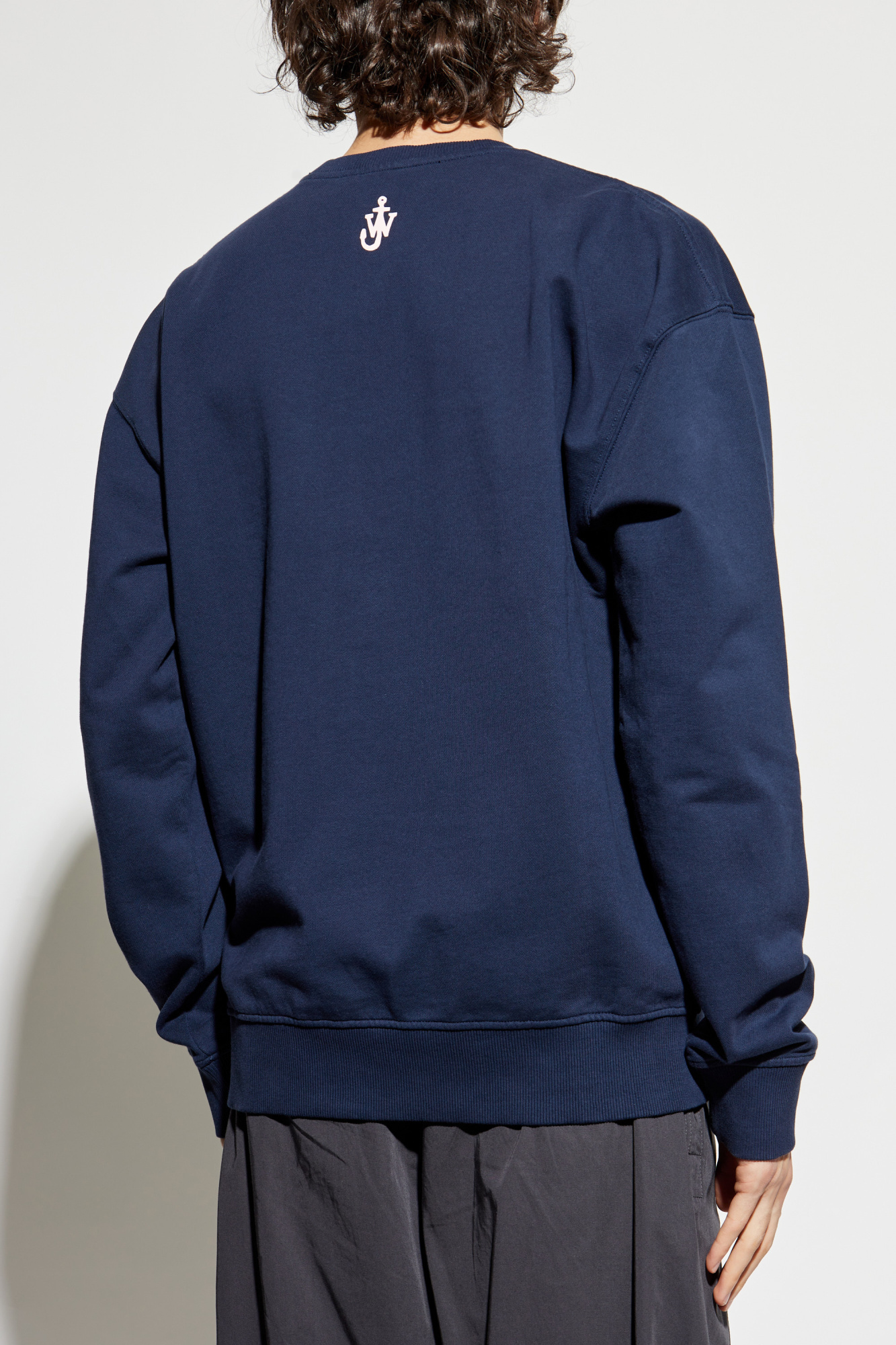【送料&関税込】J.W. Anderson Blue Crewneck T-shirt With Log 19221324_43453939_600.jpg